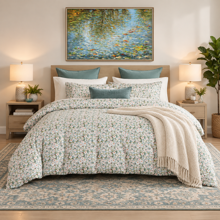 TERYN  COTTON QUEEN DUVET COVER