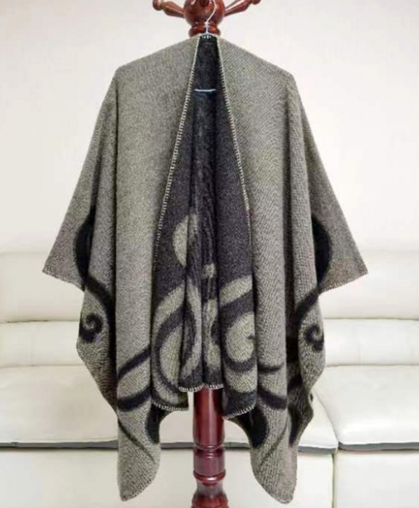 SOFT ABSTRACT PATTERN SHAWL
