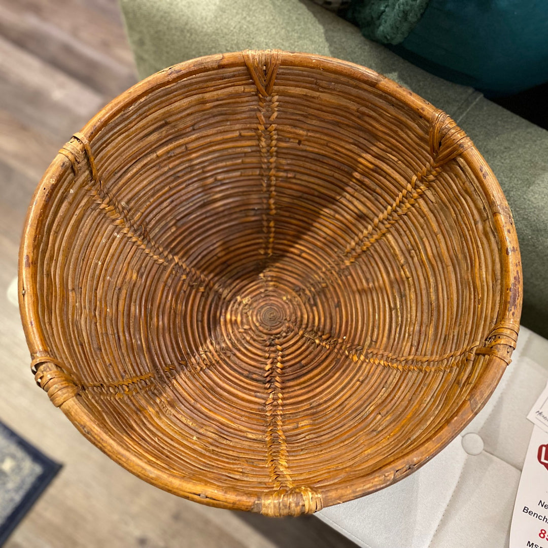 OLD BAMBOO FRUIT BASKET