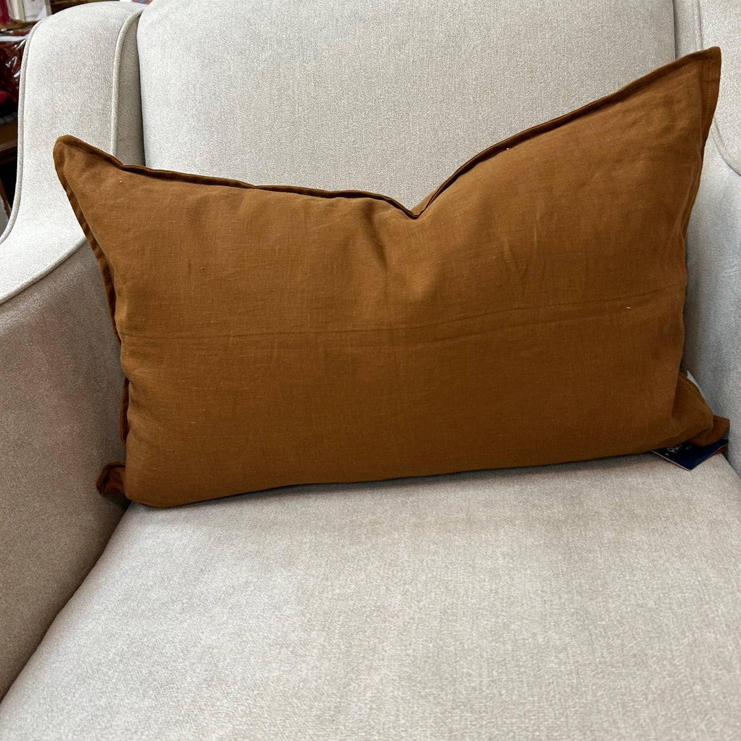 French Linen Deco Cushion 14 x 22