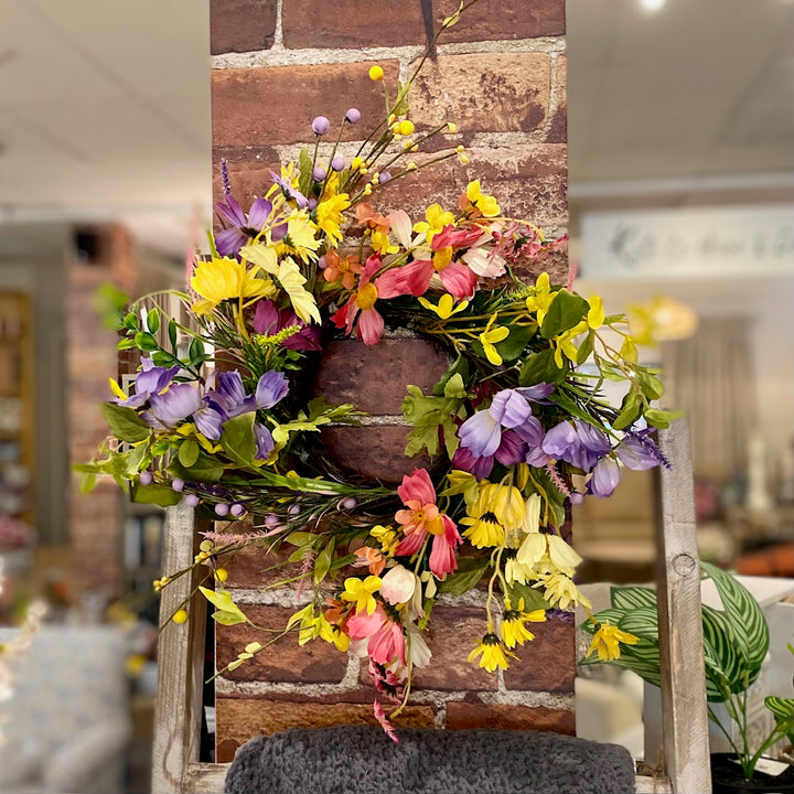 SPRING FLORAL WREATH