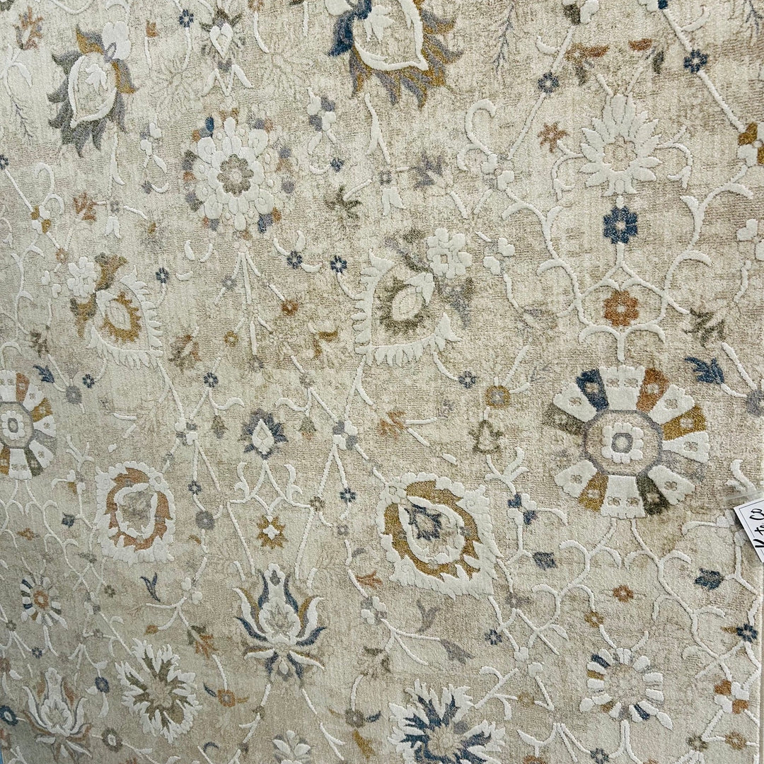 BELLA 6600 TEXTURED FRIEZE FLORAL AREA RUG