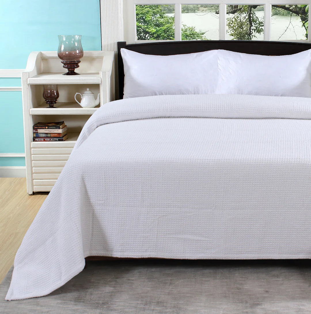 HONEYCOMB 100% COTTON BLANKET