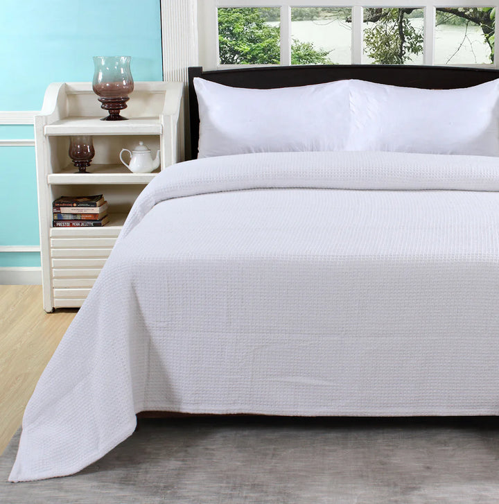 HONEYCOMB 100% COTTON BLANKET