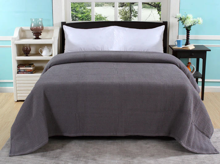 HONEYCOMB 100% COTTON BLANKET