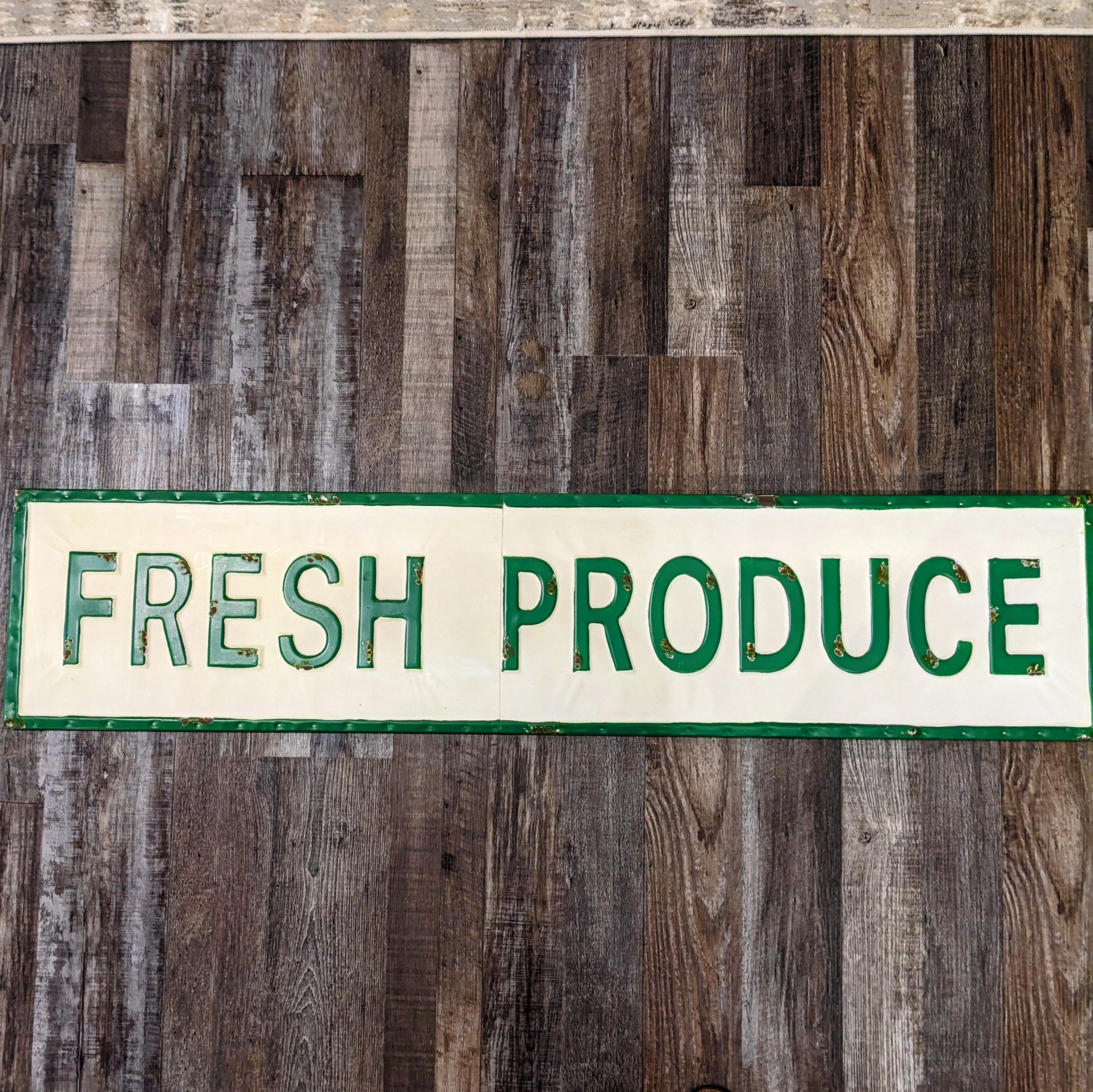 FRESH PRODUCE METAL SIGN – Kate Co Home & Design Studio
