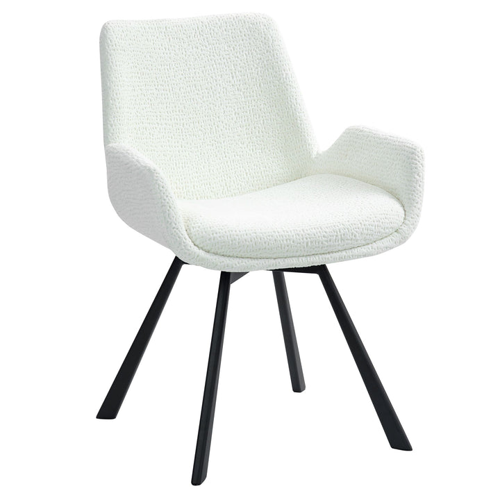 SINGY SWIVEL DINING CHAIR - IVORY