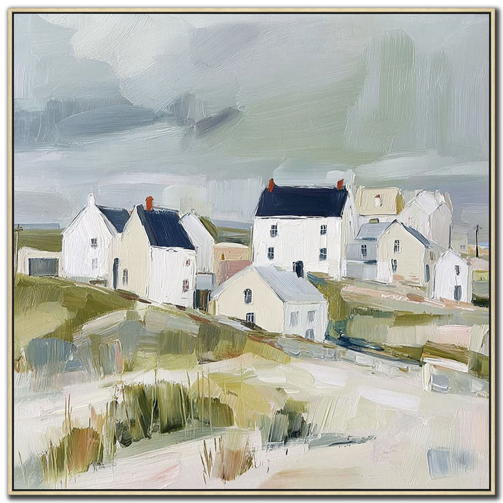 CLIFFSIDE HOMES 1 CANVAS PRINT