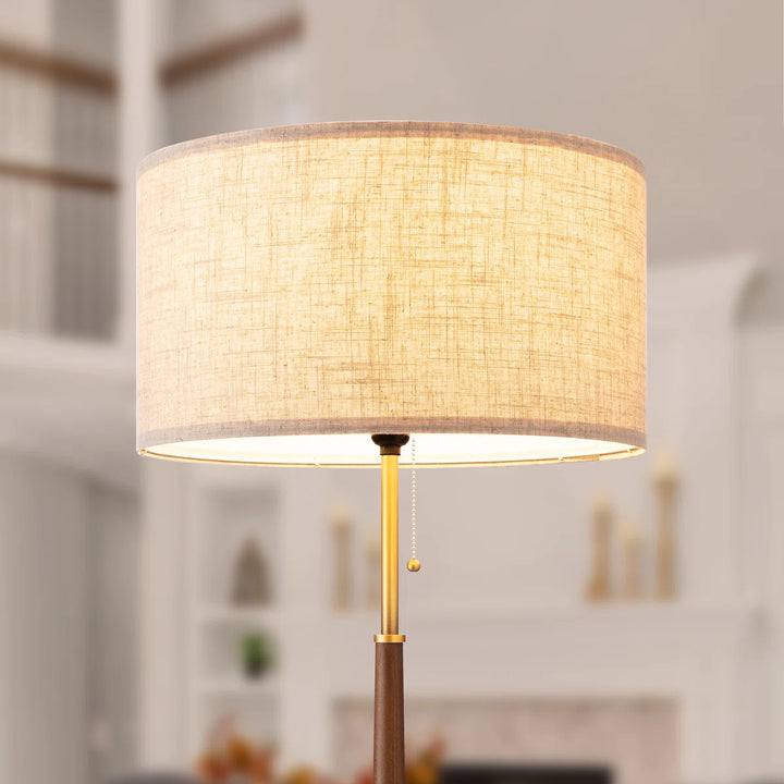 TRADITIONAL SOLID WOOD FLOOR LAMP