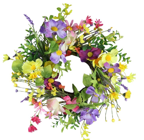 SPRING FLORAL WREATH