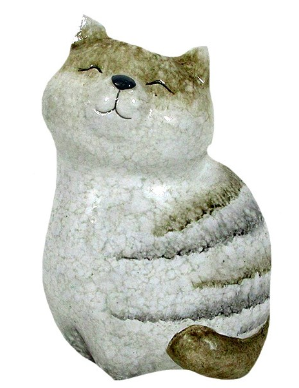 CERAMIC HAPPY CAT