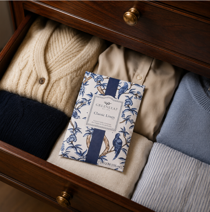 GREENLEAF CLASSIC LINEN LARGE SACHET