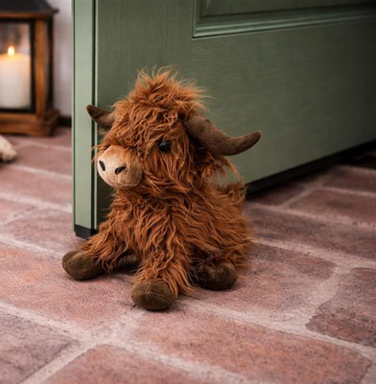 HIGHLAND COW DOOR STOP- SITTING
