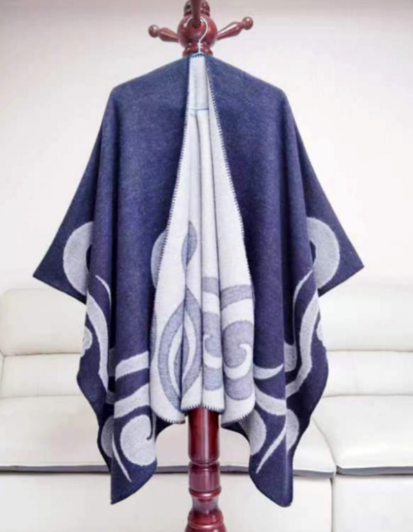 SOFT ABSTRACT PATTERN SHAWL