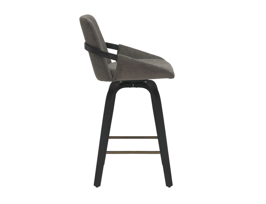 PARKER SWIVEL COUNTER STOOL CHARCOAL