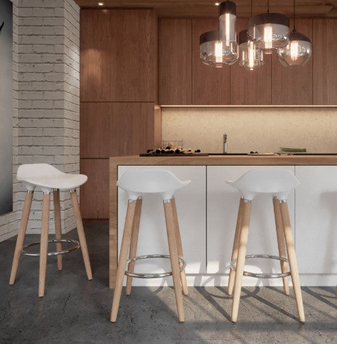 TREX COUNTER STOOL WHITE