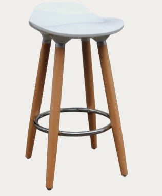 TREX COUNTER STOOL WHITE