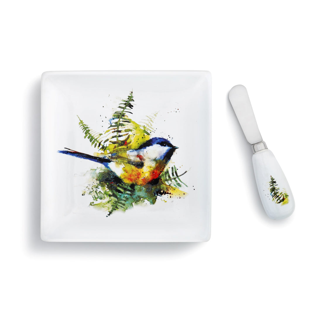 1004610022 CHICKADEE PLATE/SPREADER - Kate & Co. Home