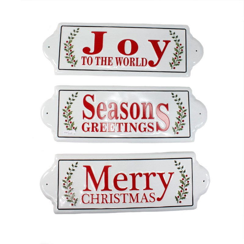 49618 ASST CHRISTMAS SIGN - Kate & Co. Home