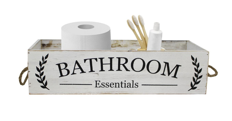 BAK444 WHT WOOD BOX - Kate & Co. Home