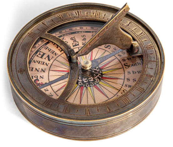 Authentic Models Sundial & Compass - Thumbnail 2