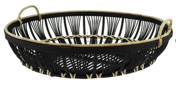 BAMBOO WOVEN BASKET 26" - Kate & Co. Home