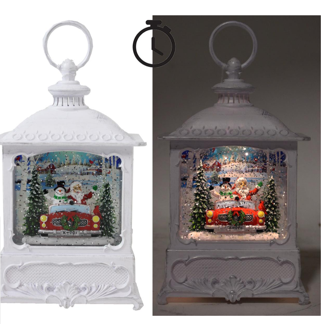 KDA226 SANTA & SNOWMAN LED LANTERN WITH TIMER
