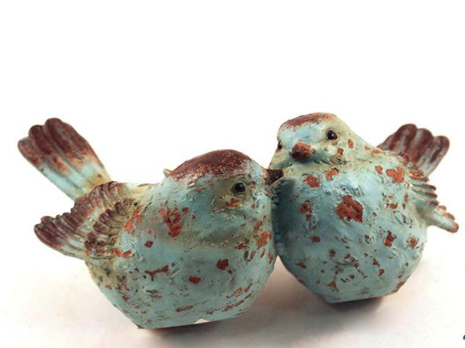 QZ882 POLY RESIN BIRD DUO - Kate & Co. Home