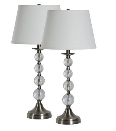 VENEZIA  NICKEL PLATED TABLE LAMP - Kate & Co. Home