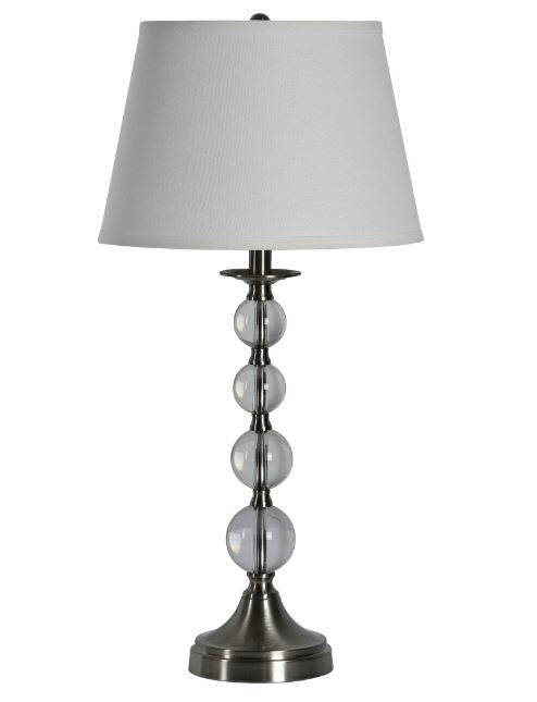 VENEZIA  NICKEL PLATED TABLE LAMP - Kate & Co. Home